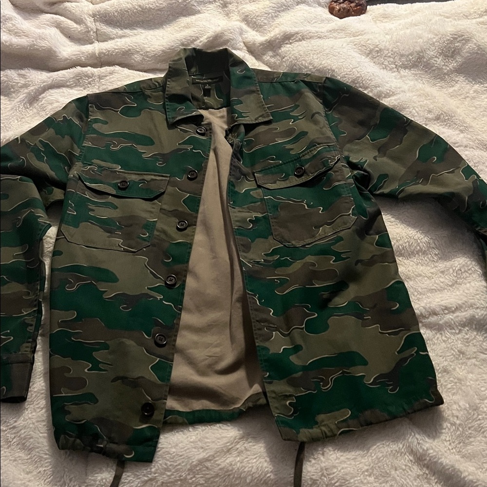 Banana Republic Camouflage Button-Up Jacket